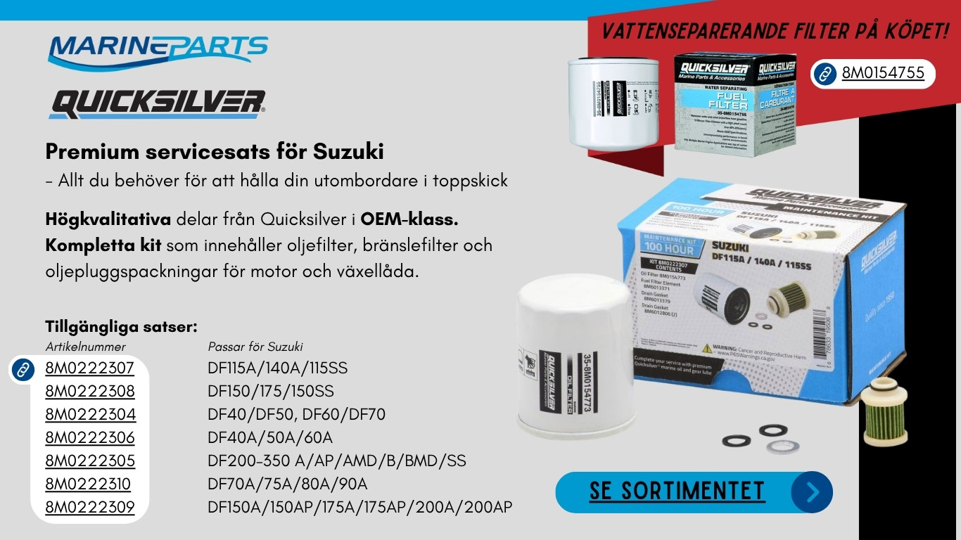Quicksilver/Yamaha servicekit – kampanj (Suzuki-länk)