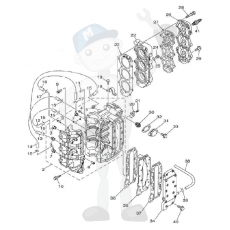 Interna motordelar Yamaha 40V - 50H