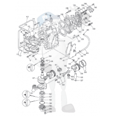 Interna motordelar Yamaha E48C - E55C - 55ED - 55ET