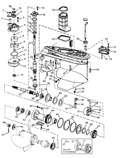 Växelhusdelar Evinrude/Johnson V4 90° (1978-1998)