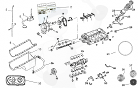 Reservdelar motorblock GM V8 5.0 & 5.7 ltr.