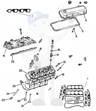 Topplocksdelar GM V8 454 / 502
