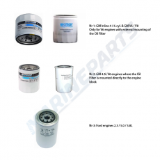 Oljefilter MerCruiser bensin