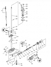 Växelhusdelar Yamaha 6-8 hk