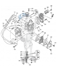 Interna motordelar Yamaha E8D