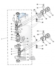 Interna motordelar Yamaha E8D bild 2