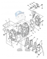 Interna motordelar Yamaha 9.9F - 15F - E9.9C - E15C
