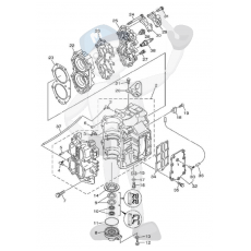 Interna motordelar Yamaha E40X - 40X