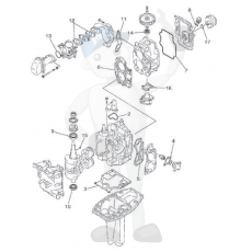 Interna motordelar Yamaha F15