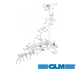 Avgasdelar OMC 4 cyl. 2.5 ltr. 120 hk